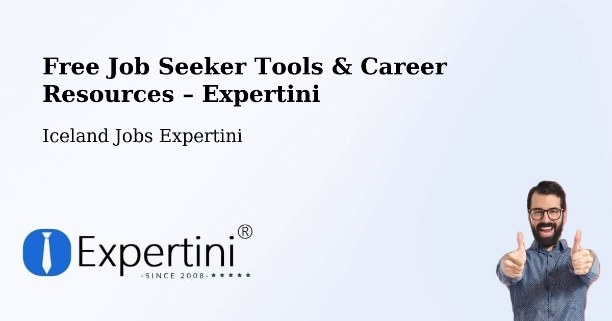 Free Job Seeker Tools & Career Resources – Garður - Garður, Iceland Jobs Expertini