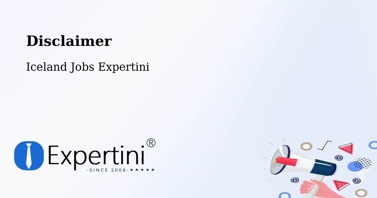 Disclaimer – Garður - Iceland Jobs Expertini