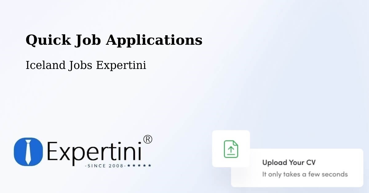 Quick Apply Feature – Garður - Iceland Jobs Expertini